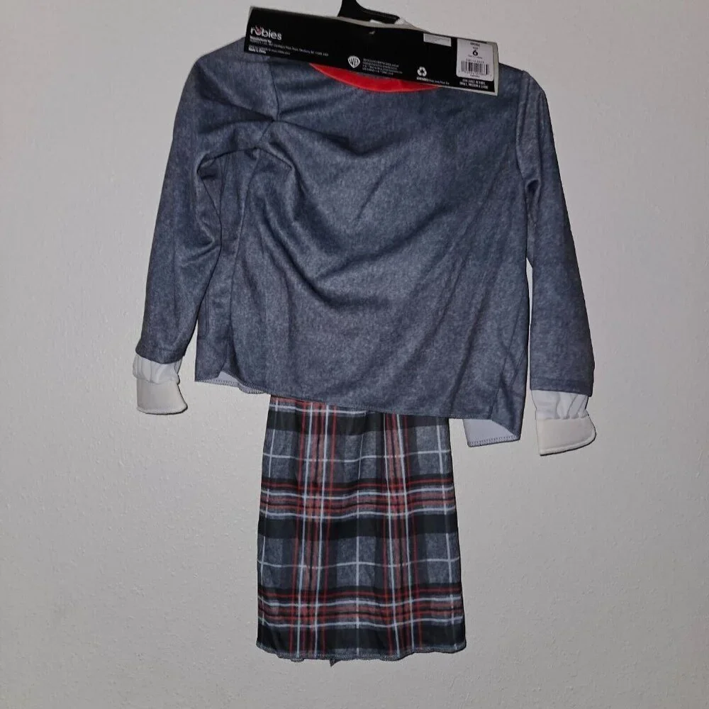 NEW Beetlejuice Astrid Halloween Costume Cosplay Girls Small 6 Dress Schoolgirl